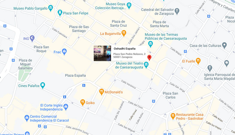 Oshadhi: Localización en GoogleMaps